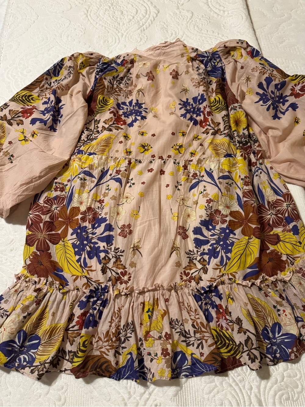 FARM Rio Bohemian Floral Button-Front Women’s Dress - Pink Multi - Picture 5 of 6